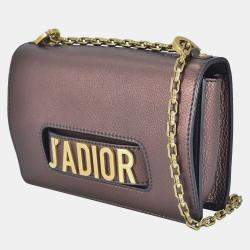 Pre Owned Dior Brown Medium J'Adior Chain Flap