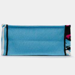 Pre Owned Dior Blue Medium Embroidered Canvas Zebra D Jungle Pop Book Tote