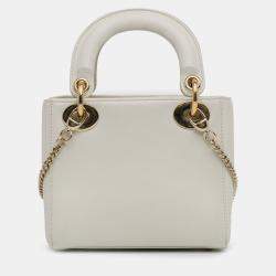 Pre Owned Dior White Niki De Saint Phalle Mini Calfskin Dioramour Lady Dior