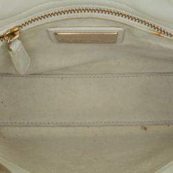 Pre Owned Dior White Niki De Saint Phalle Mini Calfskin Dioramour Lady Dior