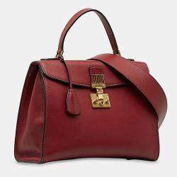 Pre Owned Dior Red DiorAddict Top Handle Bag