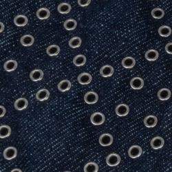 Pre Owned Dior Blue Medium Denim Cannage Eyelet Lady D Joy