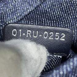 Pre Owned Dior Blue Medium Denim Cannage Eyelet Lady D Joy