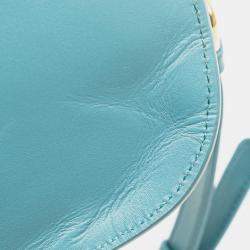 Pre Owned Dior Blue Calfskin Bobby East West Crossbody
