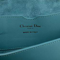 Pre Owned Dior Blue Calfskin Bobby East West Crossbody