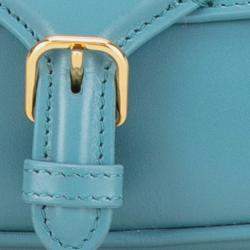 Pre Owned Dior Blue Calfskin Bobby East West Crossbody