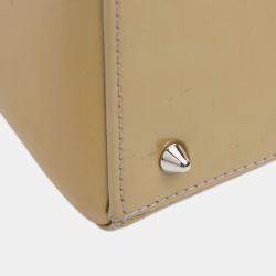 Pre Owned Dior Brown Medium Patent Cannage Lady Dior