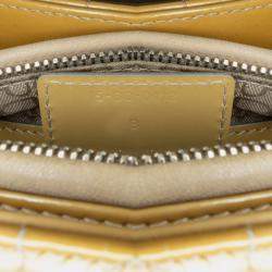 Pre Owned Dior Brown Medium Patent Cannage Lady Dior