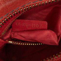 Pre Owned Dior Red Leather JAdior Camera Bag