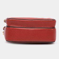 Pre Owned Dior Red Leather JAdior Camera Bag
