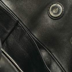 Pre Owned Dior Black Cannage Leather Granville Chain Link Tote