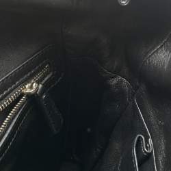 Pre Owned Dior Black Cannage Leather Granville Chain Link Tote
