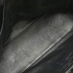 Pre Owned Dior Black Cannage Leather Granville Chain Link Tote