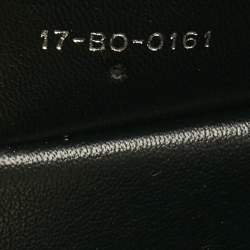Pre Owned Dior Black Cannage Leather Granville Chain Link Tote