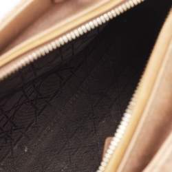 Pre Owned Dior Beige Cannage Leather Medium Lady Dior Tote