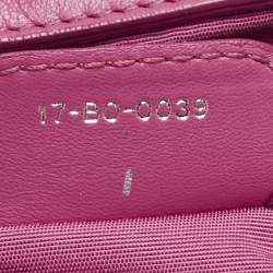 Pre Owned Dior Pink Cannage Leather Le Trente Shoulder Bag