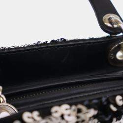 Pre Owned Dior Medium Sequins Lady Dior