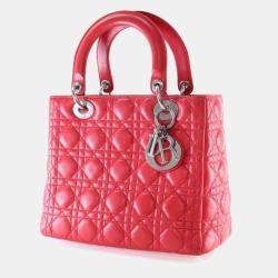 Pre Owned Dior Medium Lambskin Lady Dior