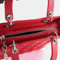 Pre Owned Dior Medium Lambskin Lady Dior