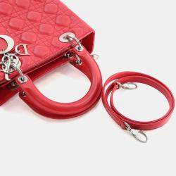 Pre Owned Dior Medium Lambskin Lady Dior