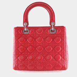 Pre Owned Dior Medium Lambskin Lady Dior