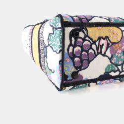 Pre Owned Dior Medium Multicolor Embroidered Canvas Lady Dior Handbag
