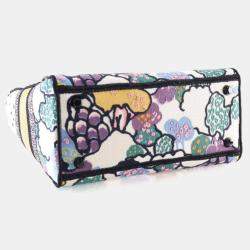 Pre Owned Dior Medium Multicolor Embroidered Canvas Lady Dior Handbag