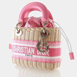 Pre Owned Dior Mini Wicker Oblique Lady Dior