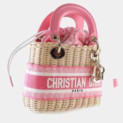 Pre Owned Dior Mini Wicker Oblique Lady Dior