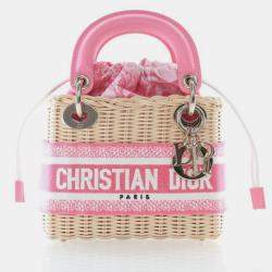 Pre Owned Dior Mini Wicker Oblique Lady Dior