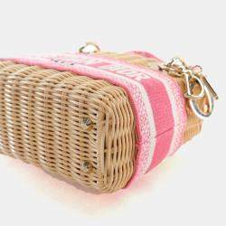 Pre Owned Dior Mini Wicker Oblique Lady Dior