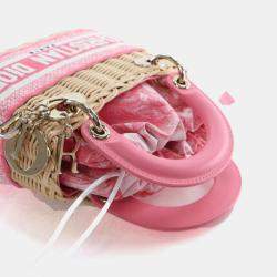 Pre Owned Dior Mini Wicker Oblique Lady Dior