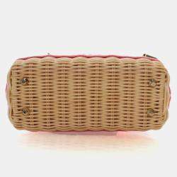 Pre Owned Dior Mini Wicker Oblique Lady Dior