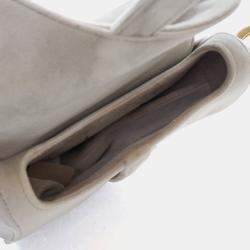 Pre Owned Dior Mini Velvet Saddle Bag