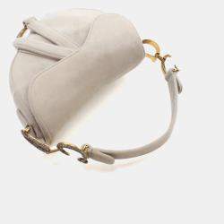 Pre Owned Dior Mini Velvet Saddle Bag