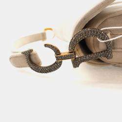 Pre Owned Dior Mini Velvet Saddle Bag