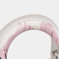 Pre Owned Dior White Medium Deerskin Floral Printed Lady Dior