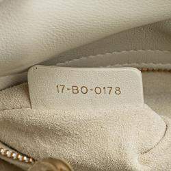 Pre Owned Dior White Niki De Saint Phalle Mini Calfskin Dioramour Lady Dior