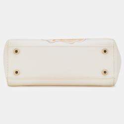 Pre Owned Dior White Niki De Saint Phalle Mini Calfskin Dioramour Lady Dior