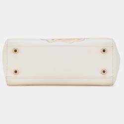 Pre Owned Dior White Niki De Saint Phalle Mini Calfskin Dioramour Lady Dior