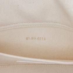 Pre Owned Dior White Small Denim Toile de Jouy Soleil Lady D Joy