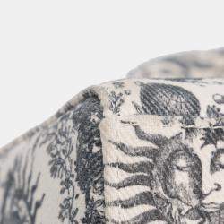 Pre Owned Dior White Small Denim Toile de Jouy Soleil Lady D Joy