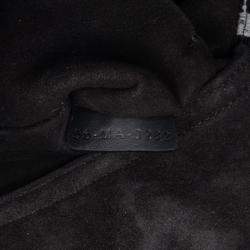 Pre Owned Dior Black Medium Canvas Macro Houndstooth Lady D Joy