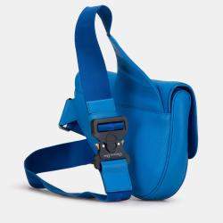 Pre Owned Dior Blue Leather Saddle Crossbody