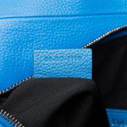 Pre Owned Dior Blue Leather Saddle Crossbody
