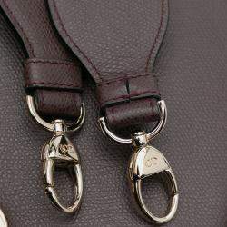 Pre Owned Dior Burgundy Large Grained Calfskin Lady D Sire