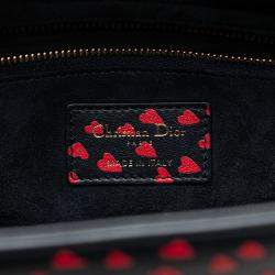 Pre Owned Dior Navy Blue Medium Calfskin I Love Paris Lady Dior