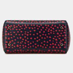 Pre Owned Dior Navy Blue Medium Calfskin I Love Paris Lady Dior