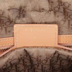 Pre Owned Dior Brown Large Patent Cannage Lady Dior