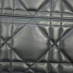 Pre Owned Christian Dior Toujours Black Leather Large Handbag 